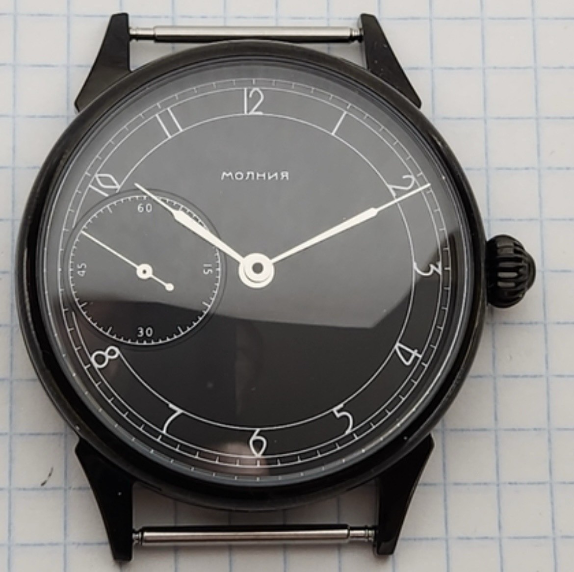 Molnija Marriage Watch Parts Set – Case Dial Hands – No Movement – Aftermarket