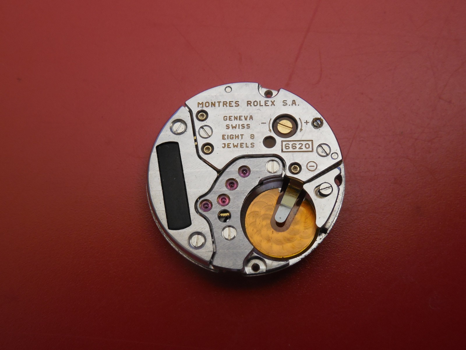 GENUINE ROLEX CELLINI 6620 NOT WORKING 8 JEWEL QUARTZ MOVEMENT FOR REPAIR PARTS