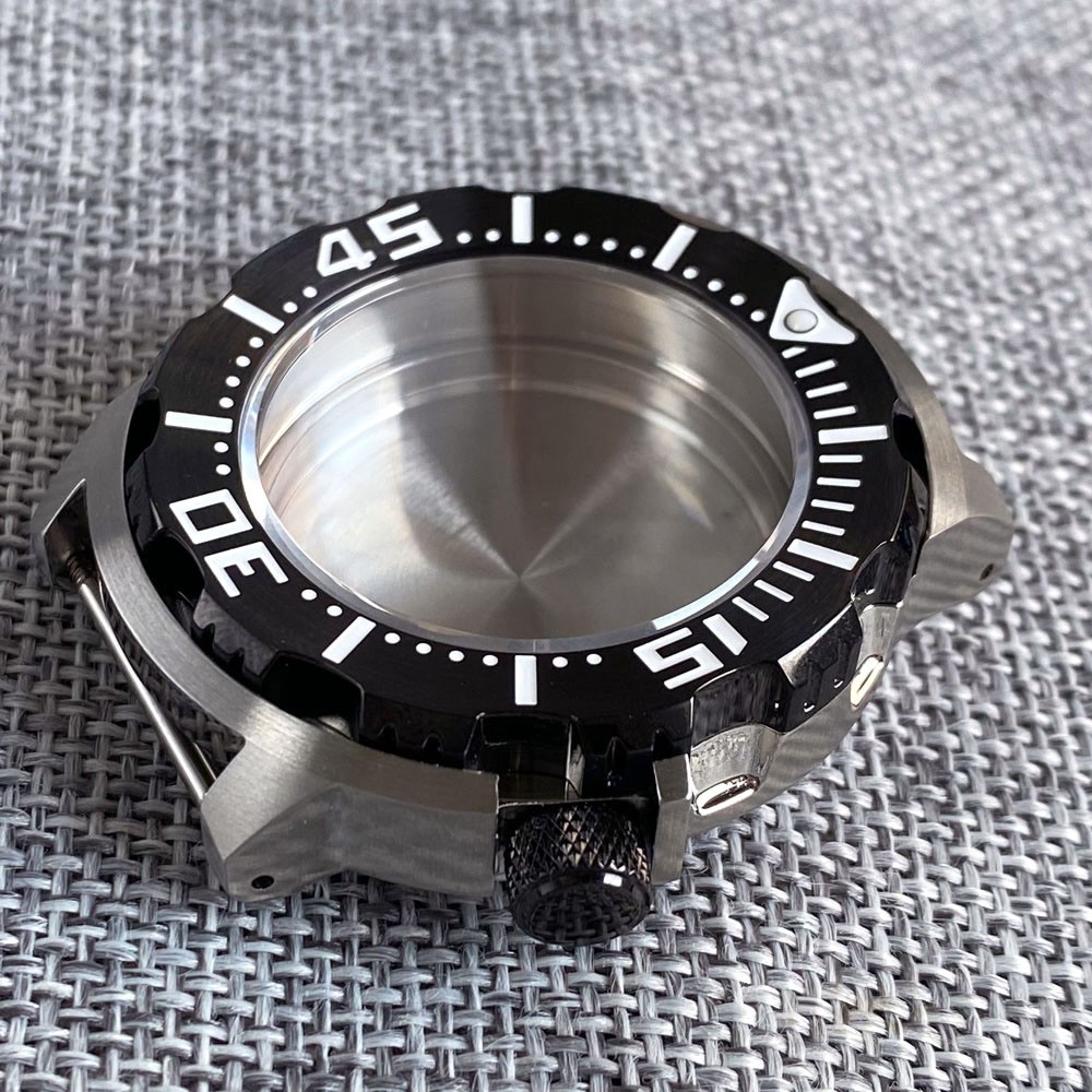 42mm AR Sapphire Crystal Monster Watch Case for NH34 NH35A NH36/ETA2824 Movement