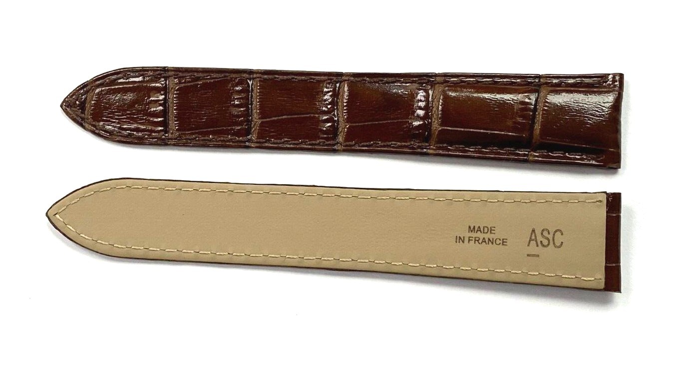 Watch Band Genuine Leather Alligator Grain fit Cartier Watch 23x18MM