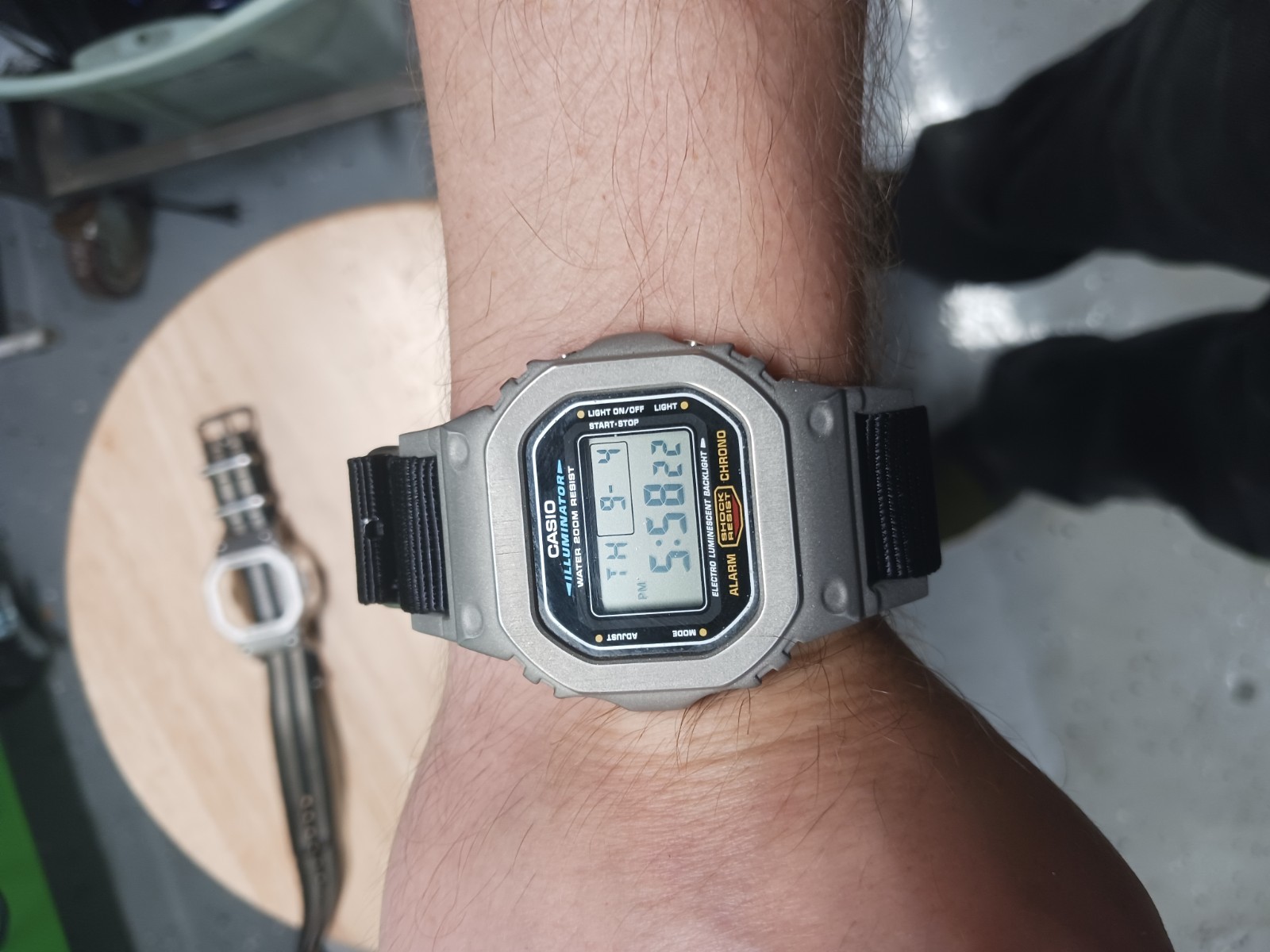 WELDED ONE PIECE DW5600 NATO Stainless SHELL with lugs PLASTIC LUG BYPASS