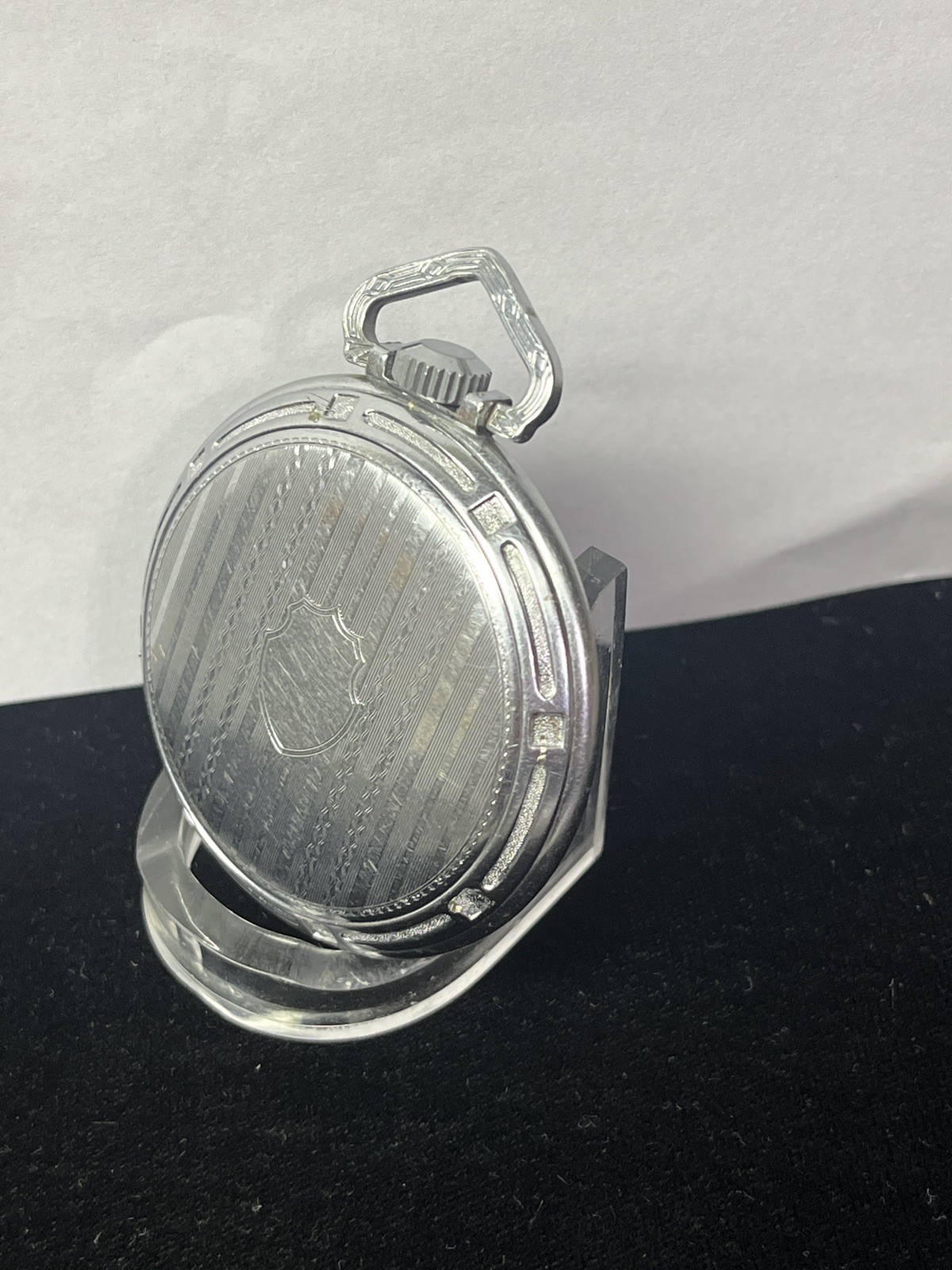 16S Ilinois Open Face Pocket Watch Case Glass Beveled Crystal BIN$ 49.99