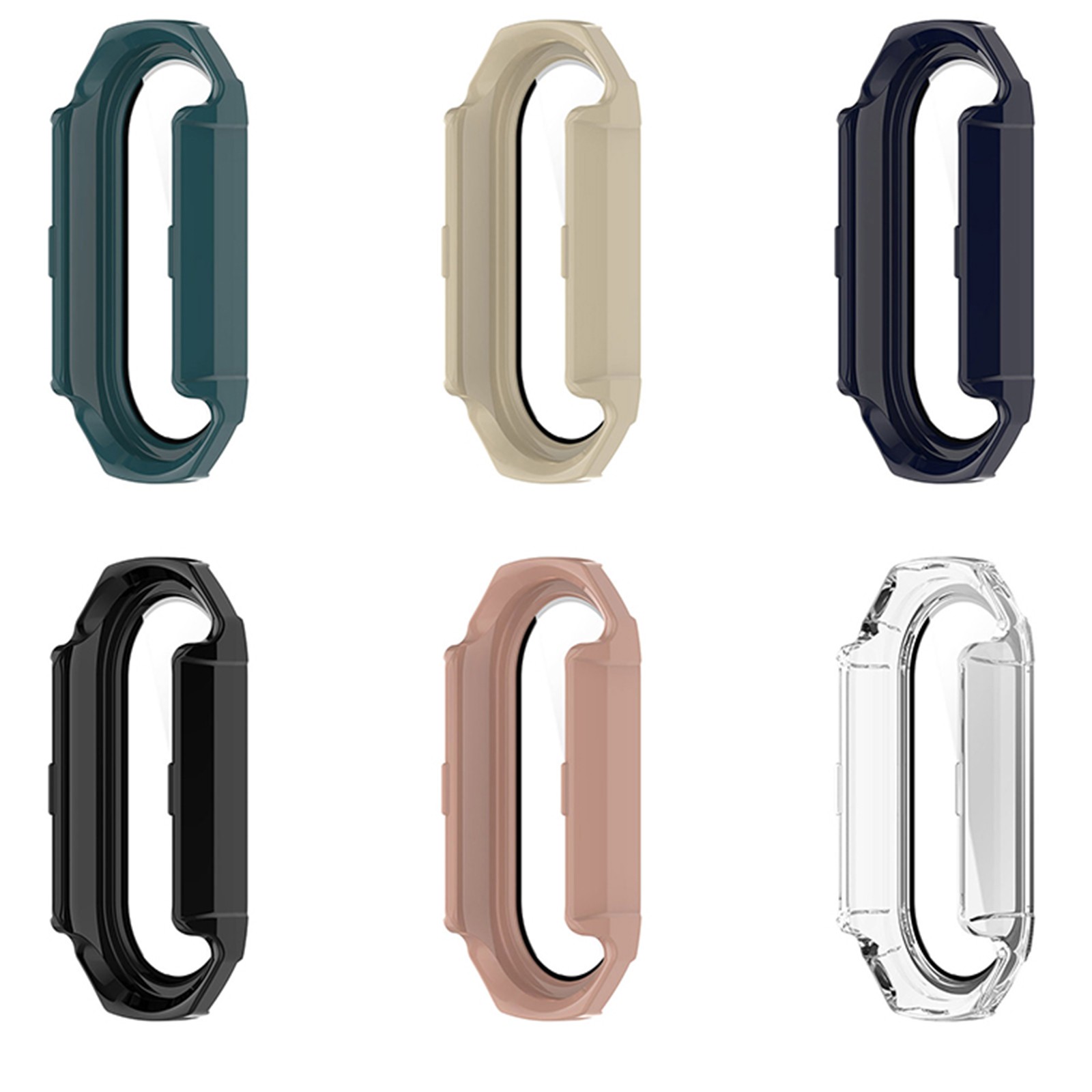Shell Film Integrated PC + Tempered Film Watch Protective Case for Xiaomi Band8