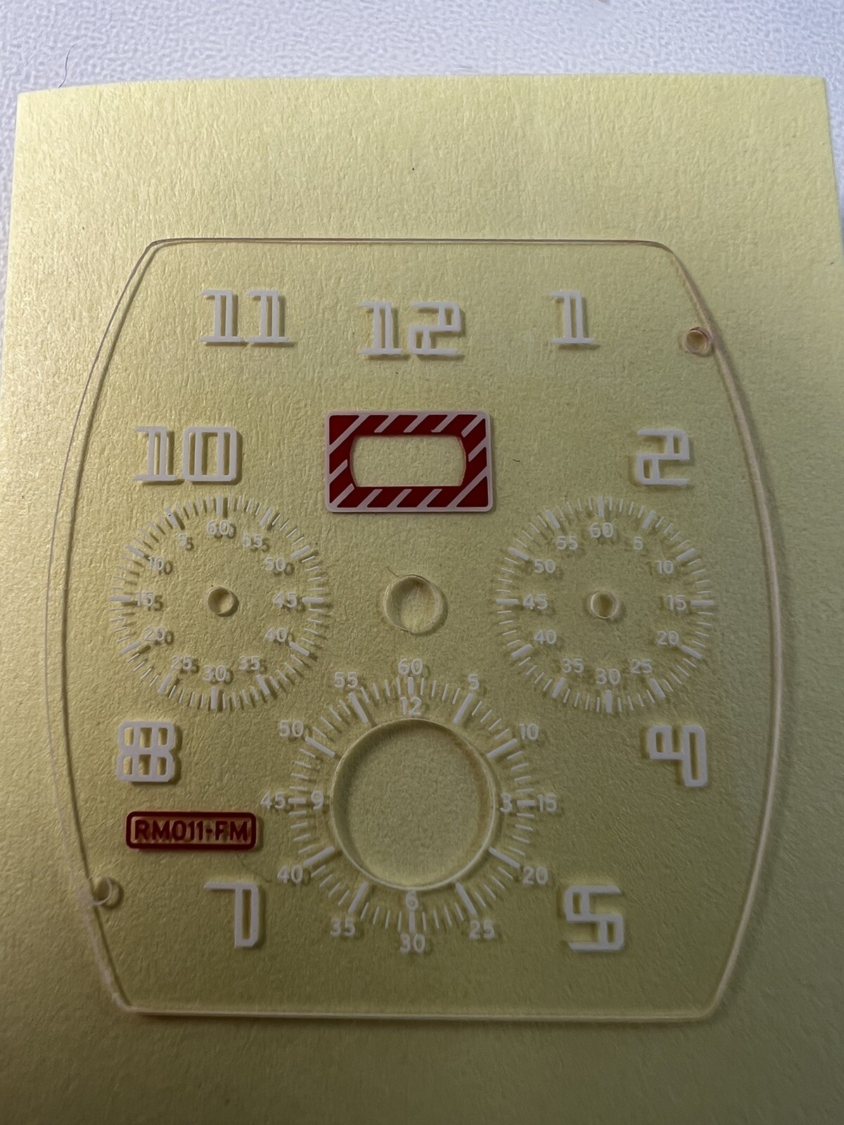 Replacement Glass Dial Fits Richard Mille RM011-FM