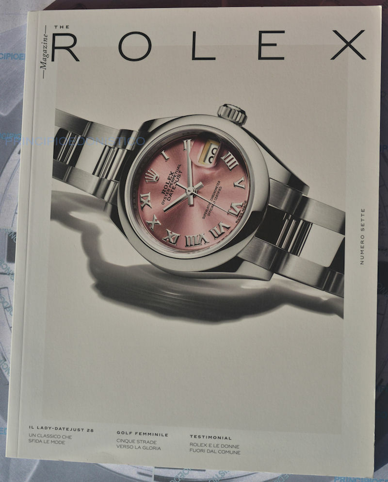 Rolex Magazine Number Seven 7 in Italian with Special on Datejust Women