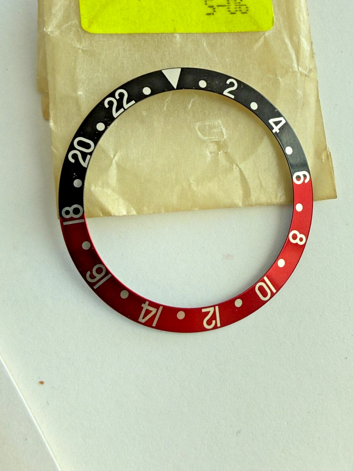 ROLEX GENUINE GMT COKE BEZEL INSERT Part# B315-16760-7-A1 For 16710 16700 16760