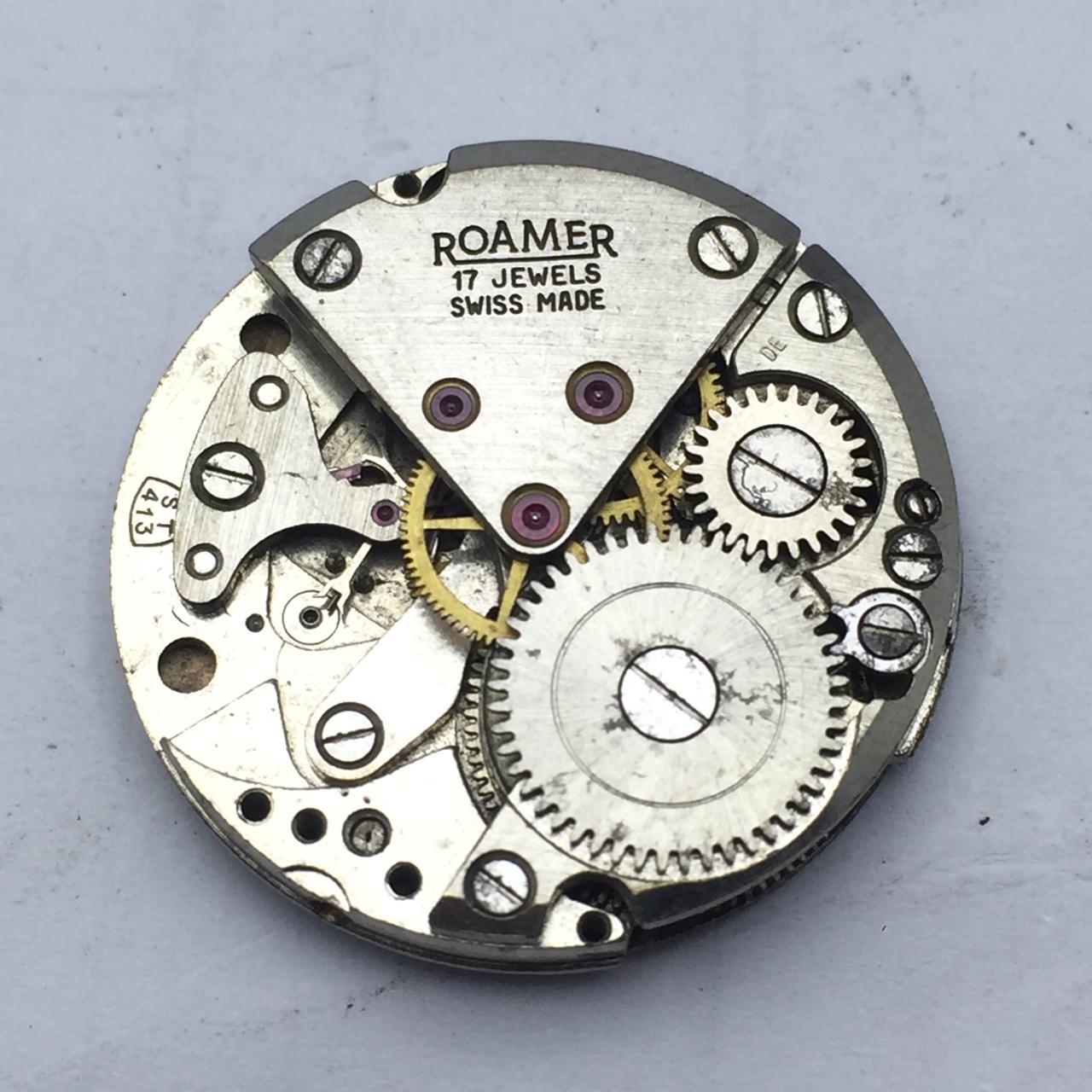 Roamer ST-413 Manual Winding Not Working Movement For Parts