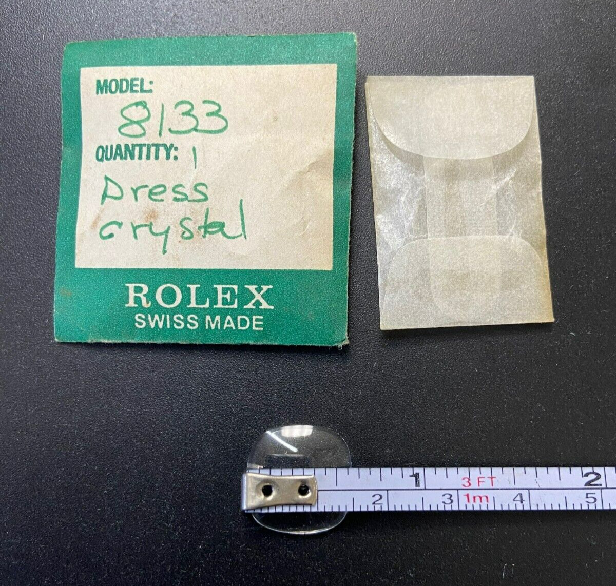 Rolex Watch Part #8133 1-Dress Crystal sold as-is NOS