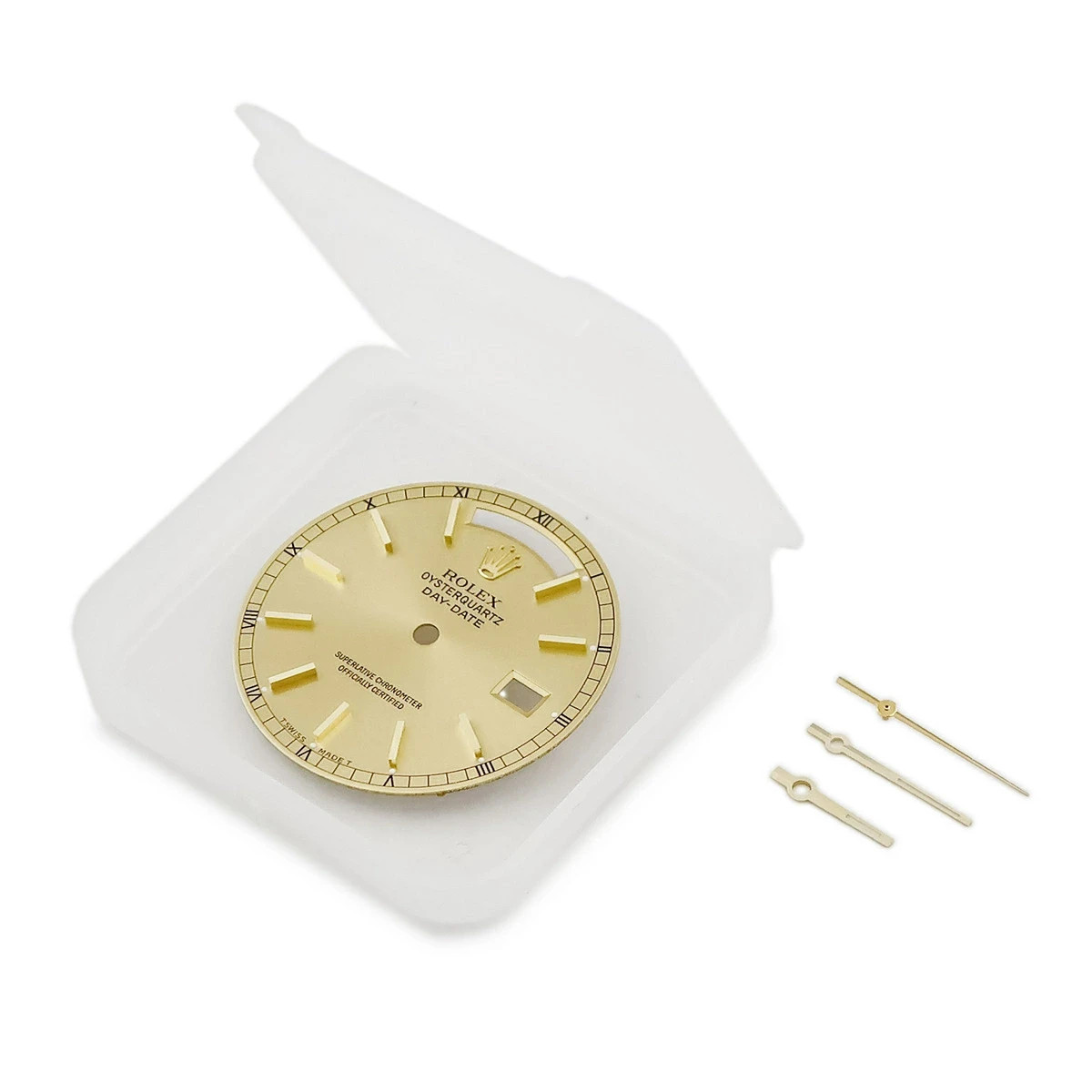 Rolex Day-Date 19018 Dial Champagne Gold Stainless Steel Tritium 28.5mm Hands