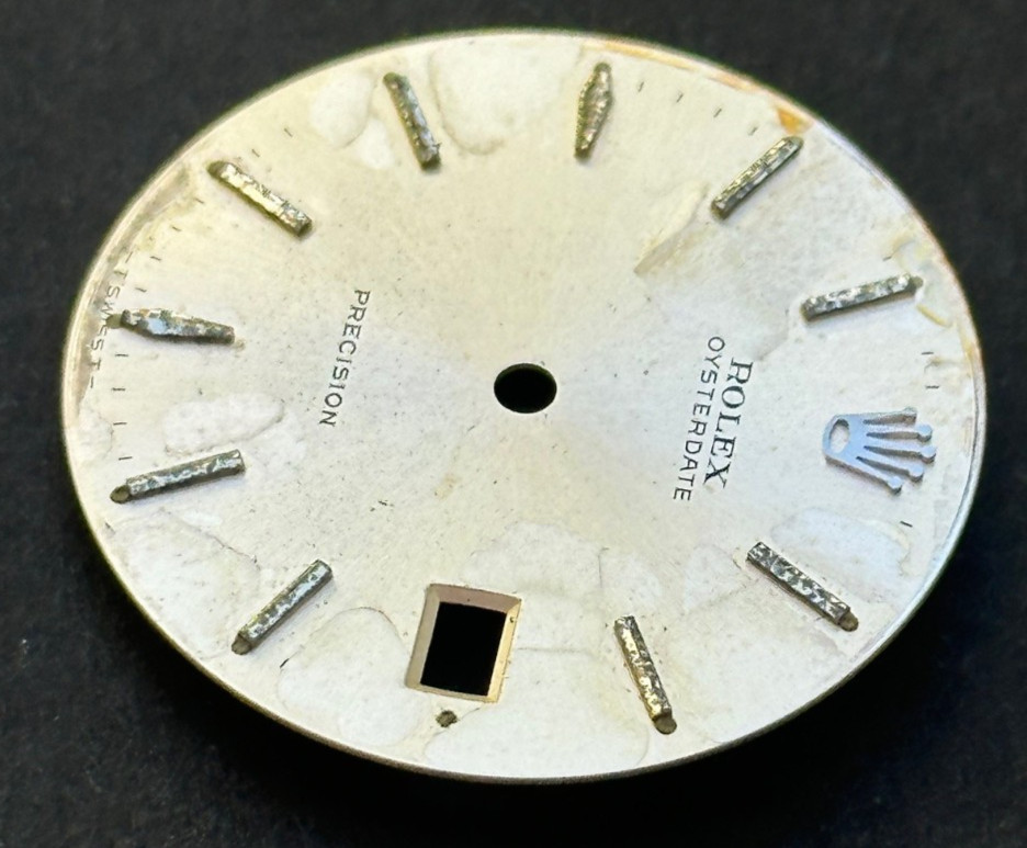 Vintage Rolex Oysterdate Precision Watch Dial For 6694