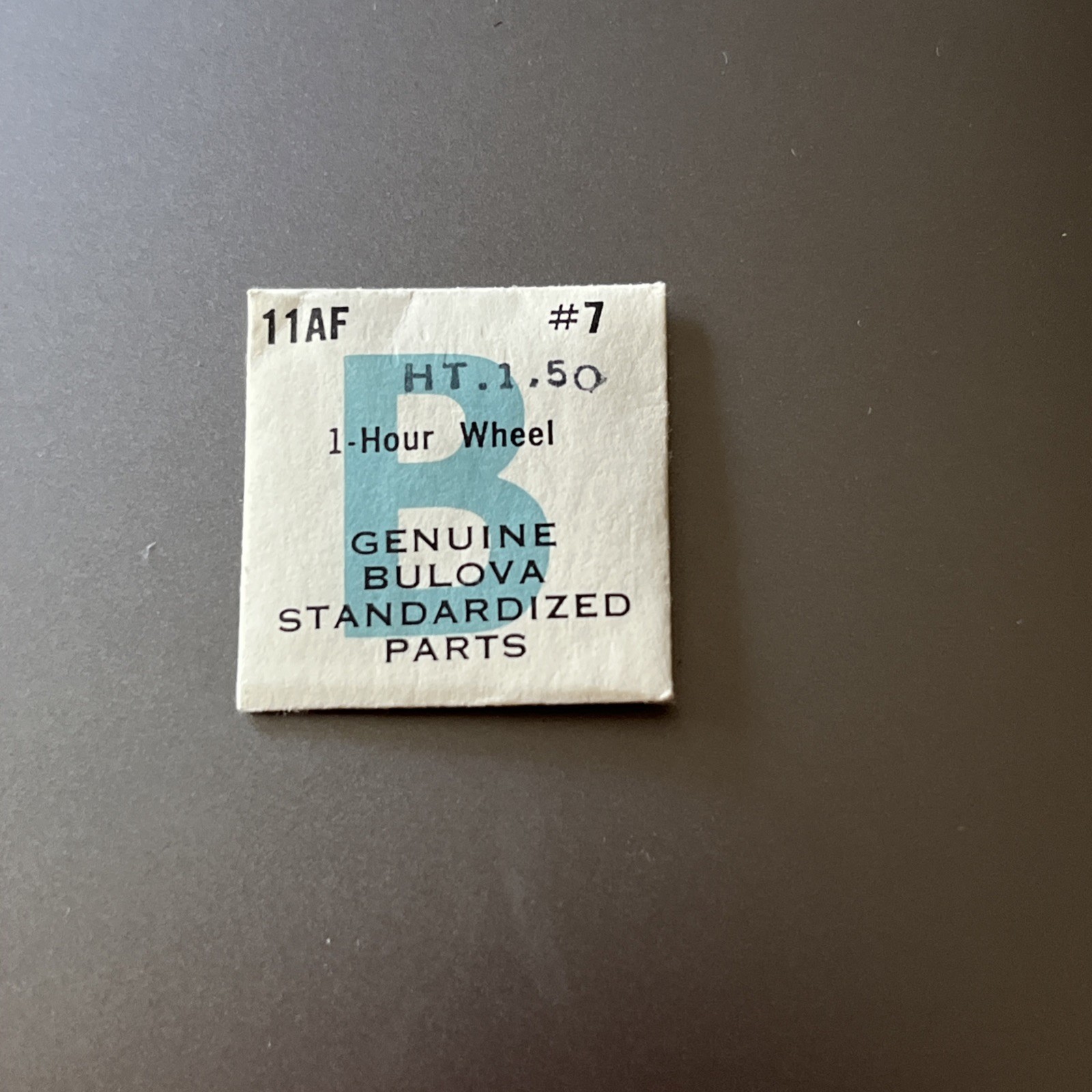 Bulova Watch Movement Part #7 Hour Wheel Ht. 1.50 11AF Genuine