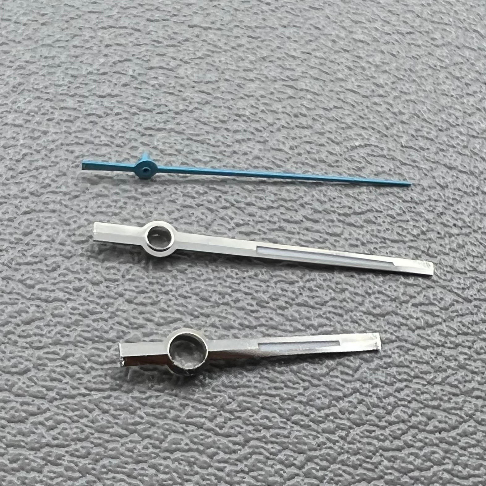 2 Sets/Pack Blue Second Silver Trim Green Lume Hands for Miyota 8285 Movement