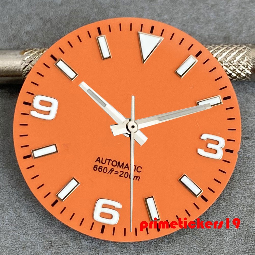 29mm Watch Dial+Hands Set Luminous Fit NH35 Miyota82 ETA2824 PT5000 Multicolored