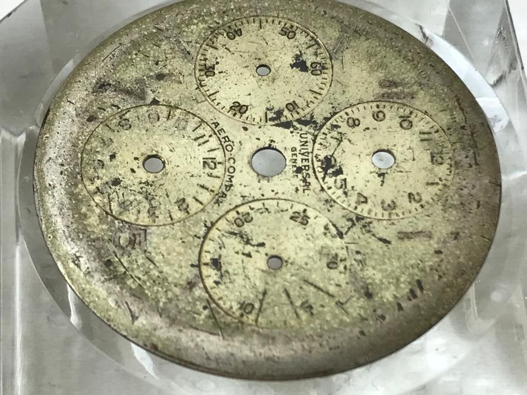 Original Vintage Universal Genève Aero-Compax Dial