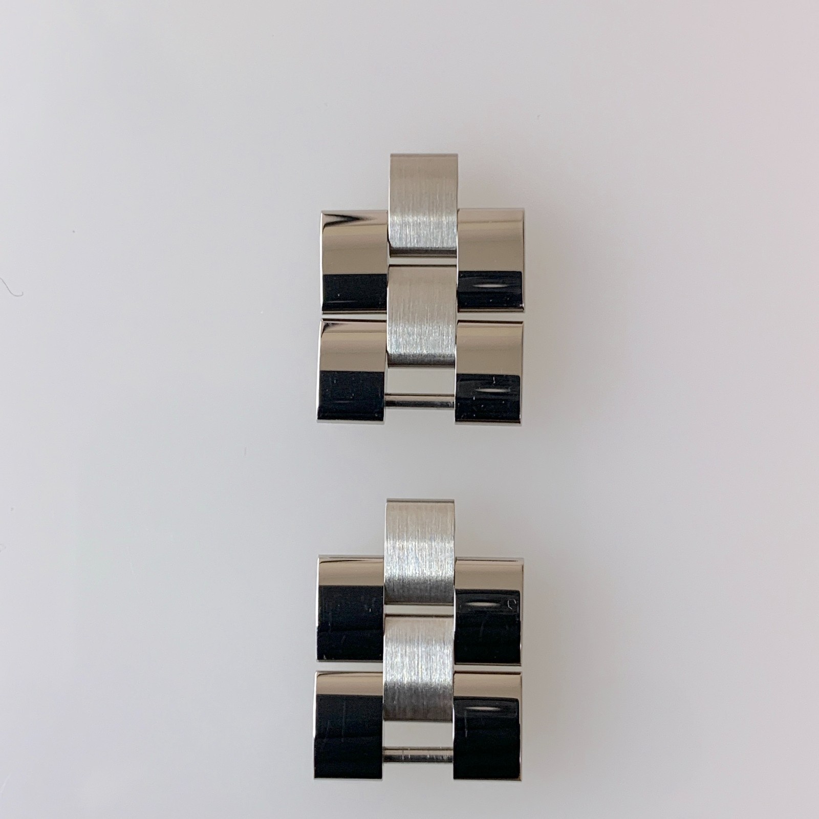 Genuine Cartier Watch Band Bracelet Roadster 4P Link 14 mm Stainless Steel