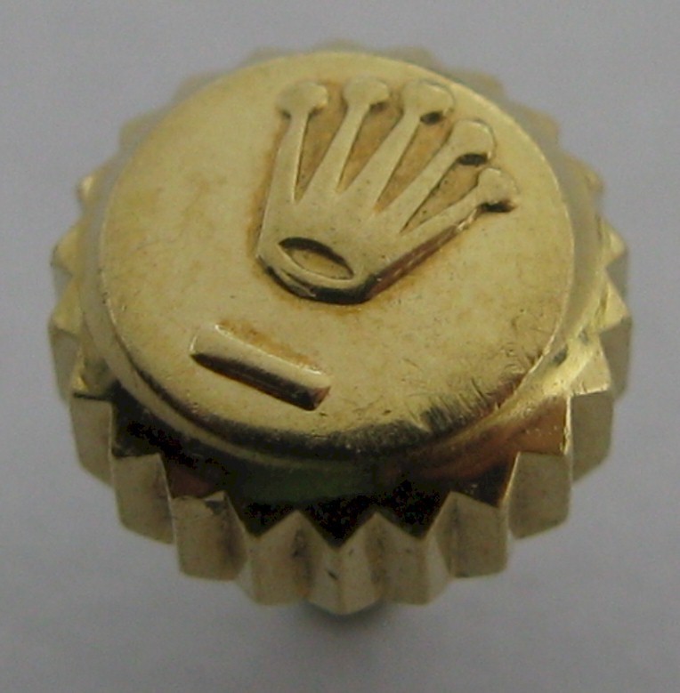 Rolex yellow gold Crown diameter 5.95 mm tap 10 / used
