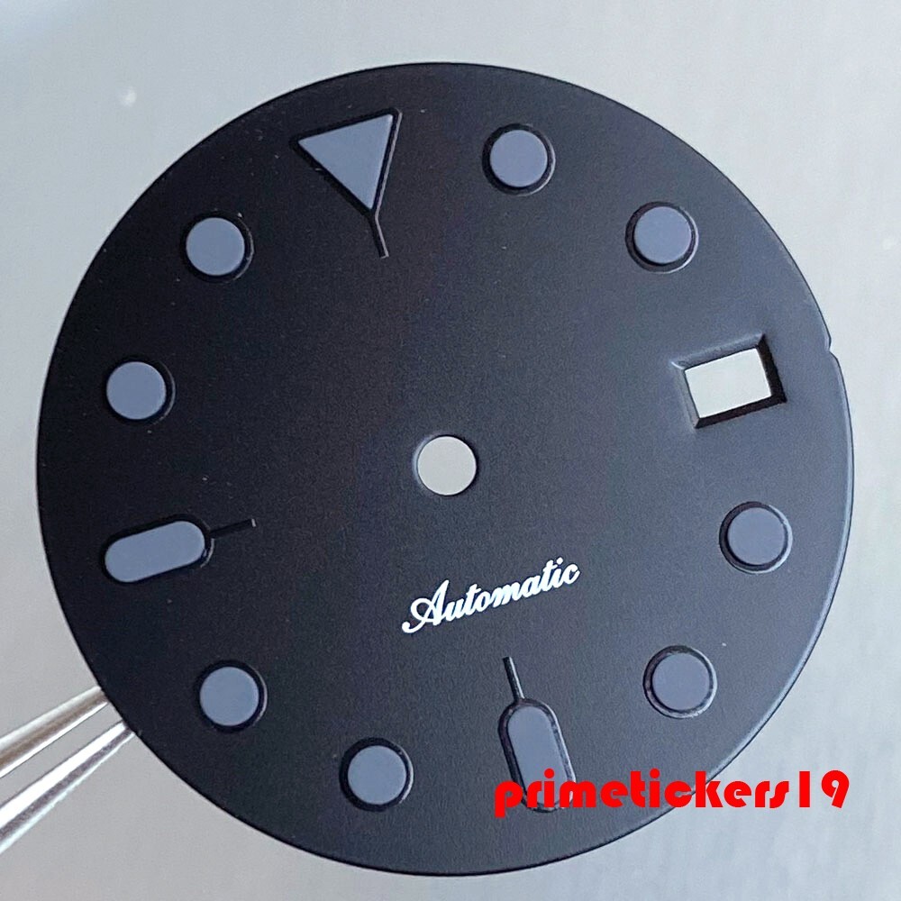Fit NH35 NH36 Black 29mm Automatic Watch Dial+Hands Set Wristwatch Face Parts