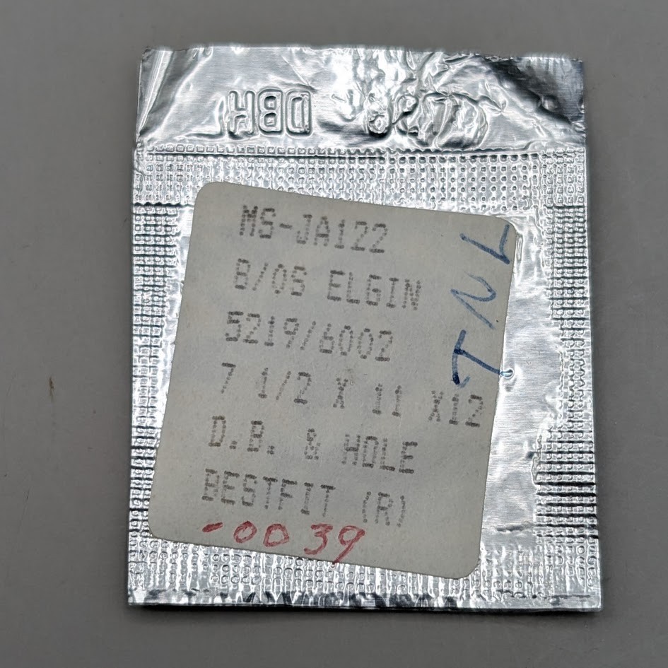NOS Bestfit JA122 Alloy Mainspring for Elgin Watch 8/0s 5219 6002