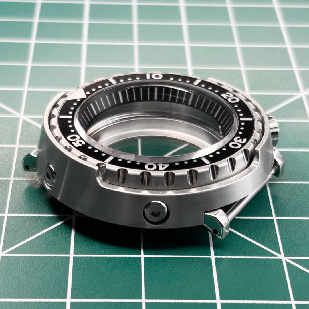 47mm Sapphire Glass 316L Solid Heavy Watch Case For NH35/36