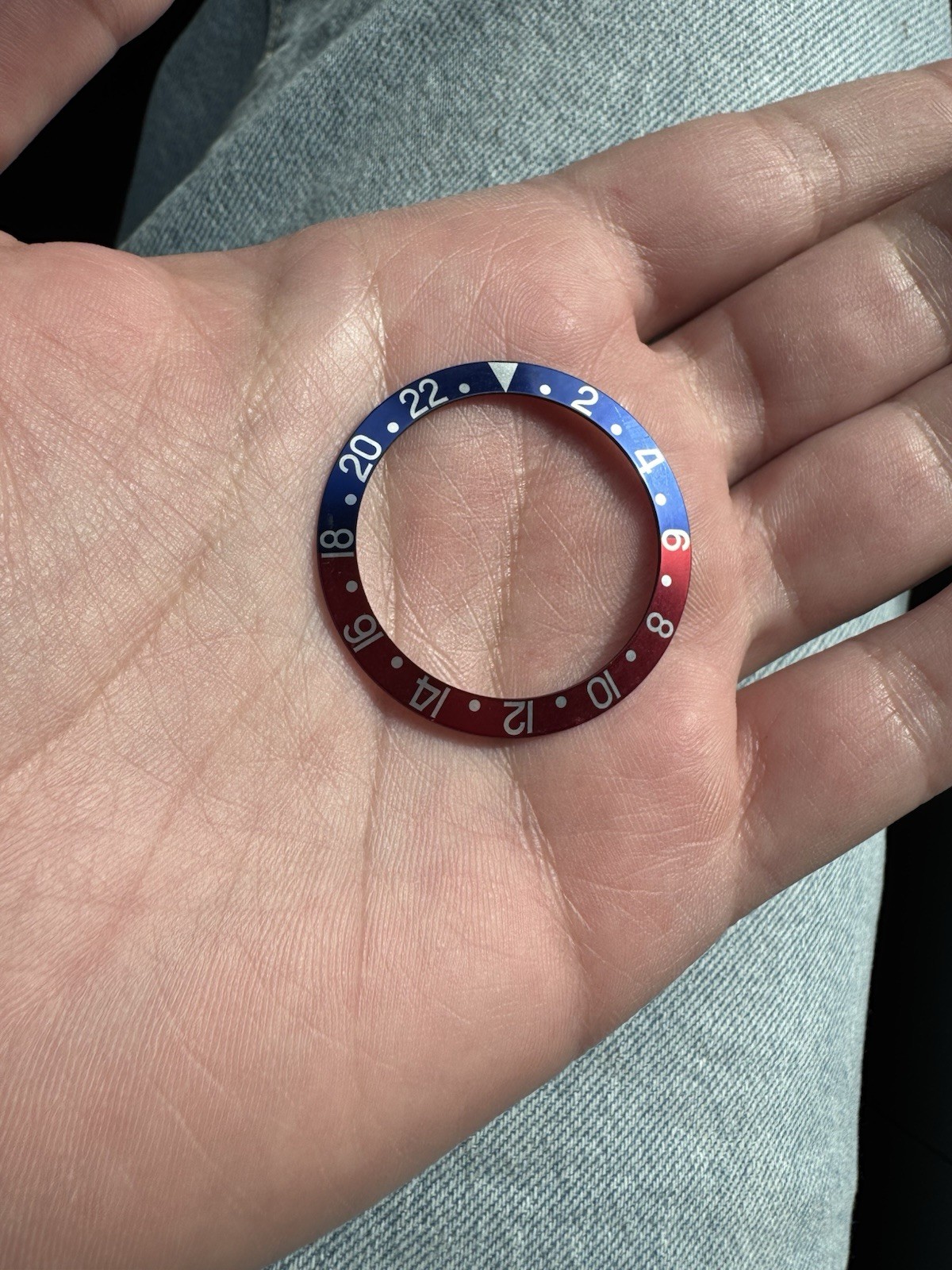 Rolex Genuine GMT-Master 16750 1675 Pepsi Bezel Insert Great condition
