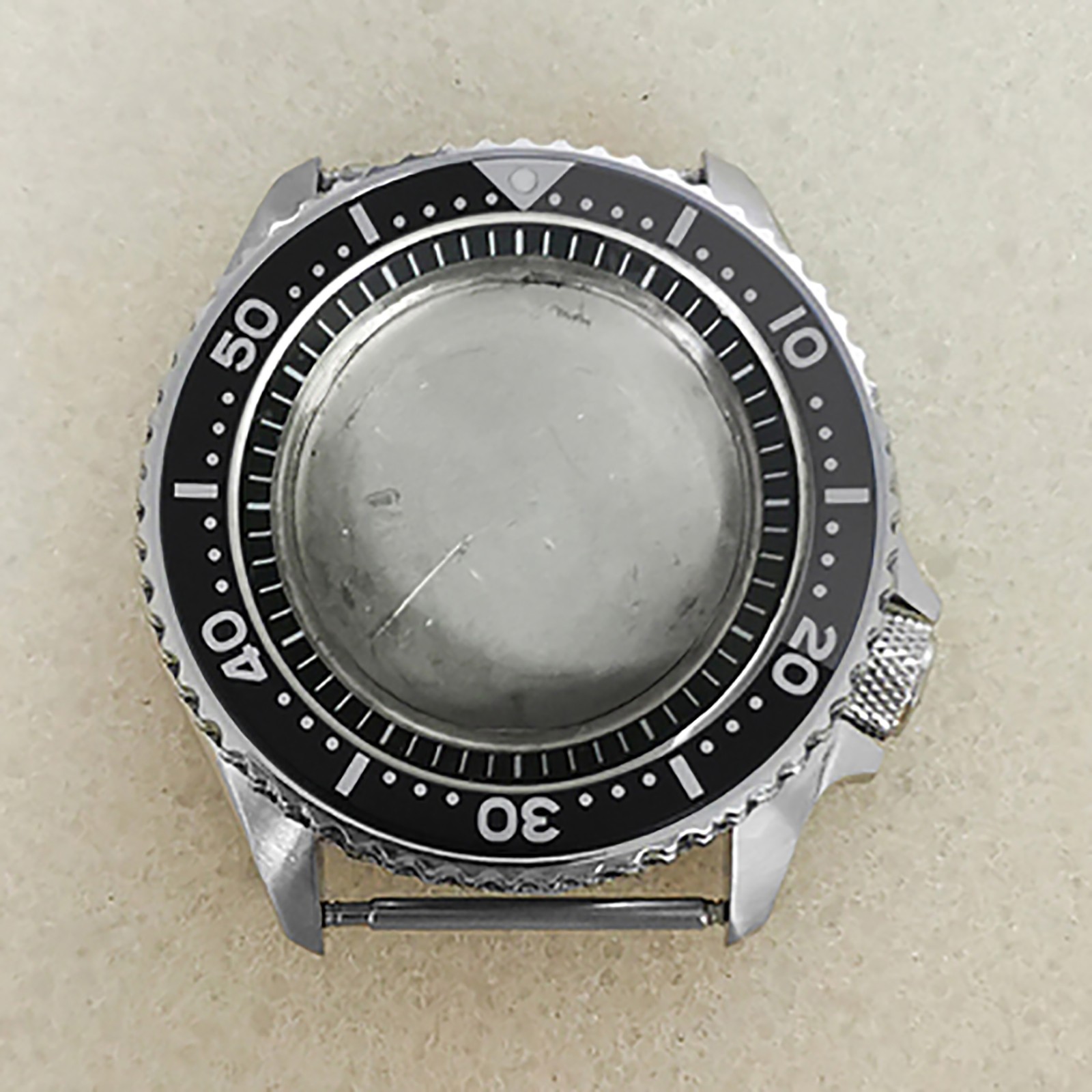 42MM Stainless Steel Mineral Mirror Watch Case SKX007 for NH35/NH36/4R Movement