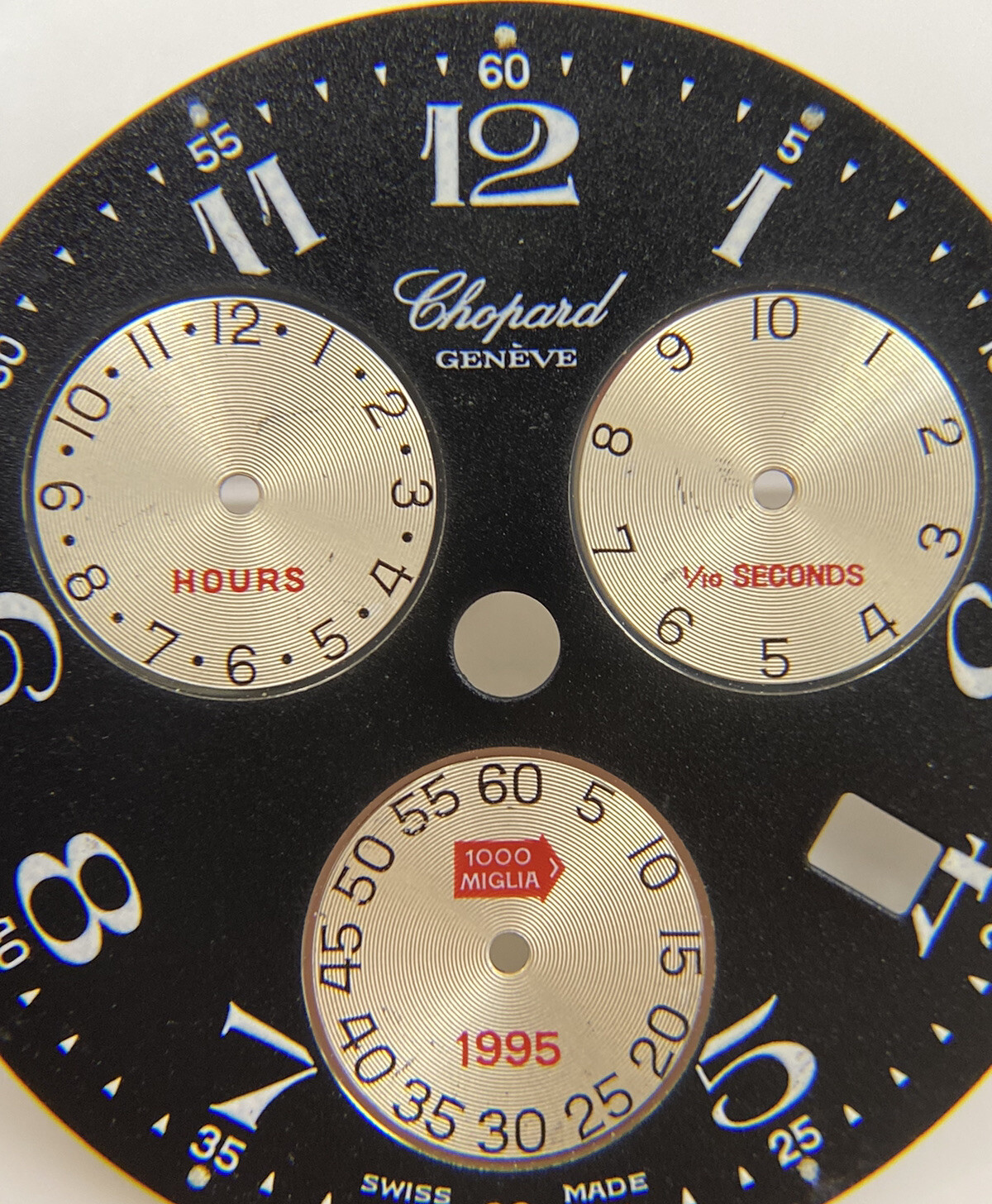 Genuine Chopard Geneve 1000 Mille Miglia Chrono 1995 Black 32.5mm Dial Ref: 8271