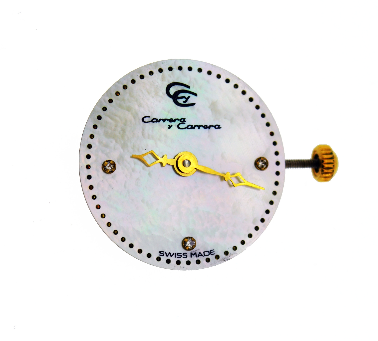 Carrera Y Carrera 19mm Mother Of Pearl Diamond Dial ETA 956.112 Quartz Movement