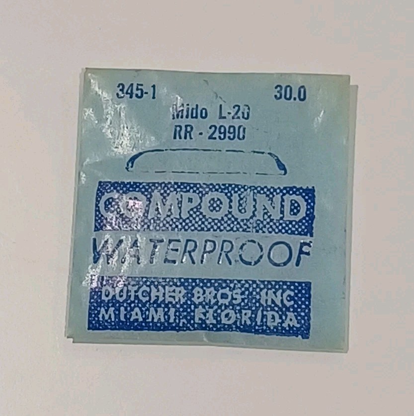 Mido L-20 Reflector Ring 2990 Compound Waterproof 345-1 30.0 Dutcher Bros.