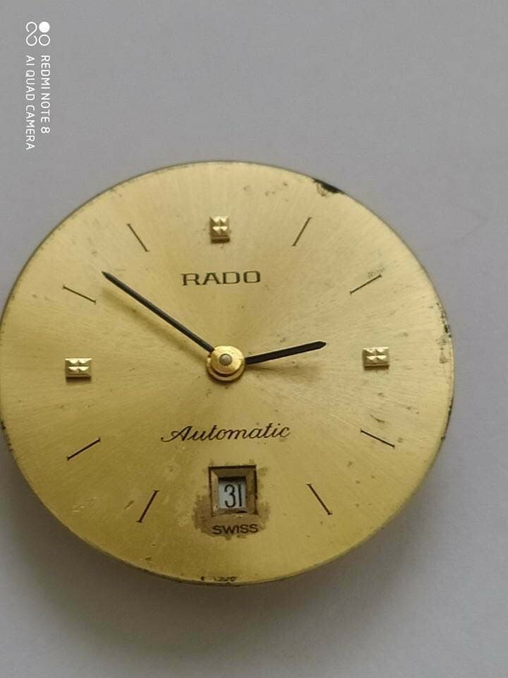 Movement ETA 2671 With RADO Automatic with dial rado Working Used