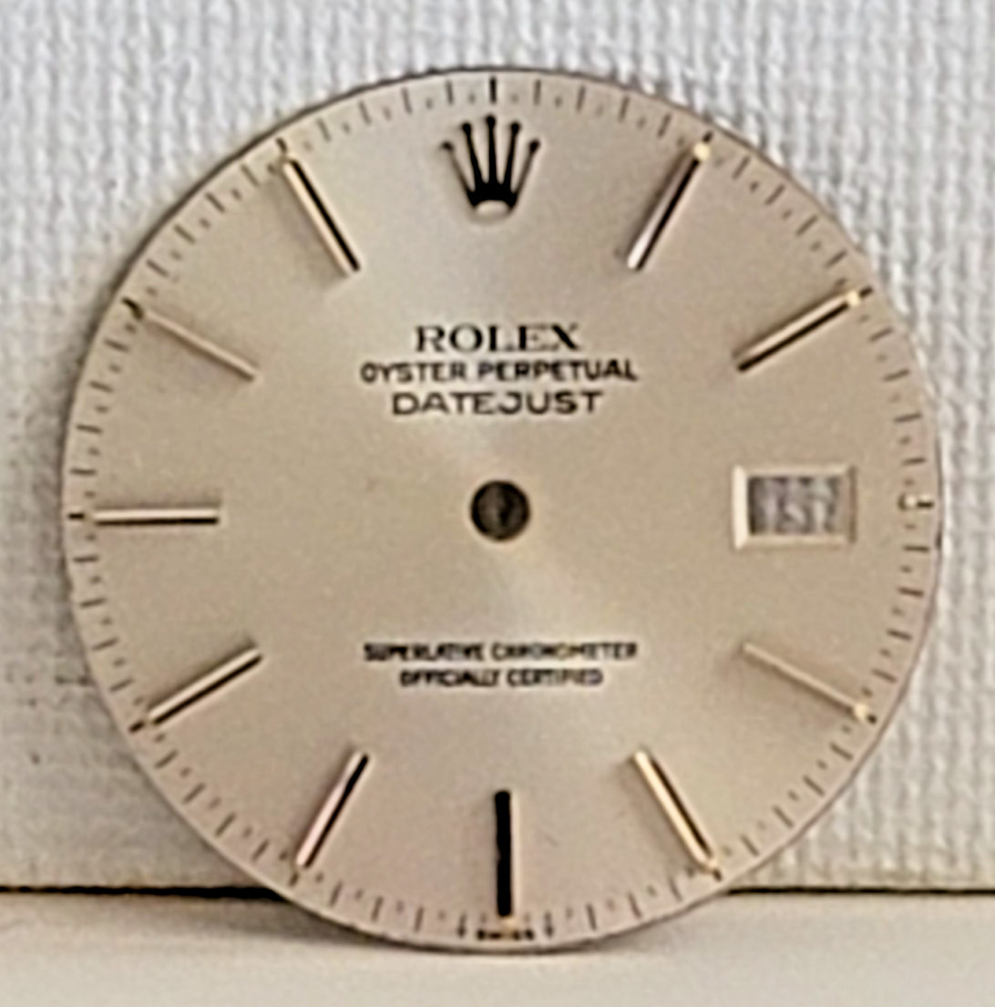 AUTHENTIC VINTAGE ROLEX DATEJUST 36MM SILVER DIAL