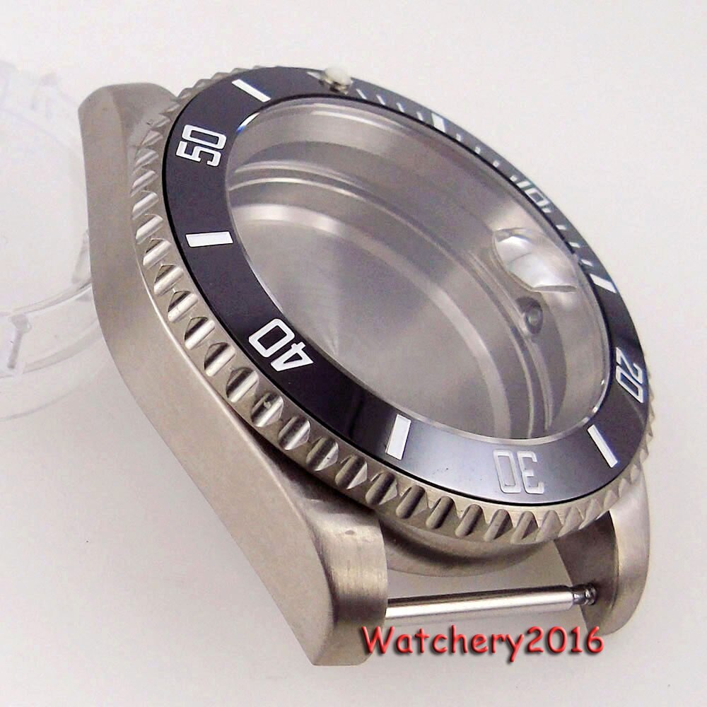 40mm 120 Clicks 20ATM Titanium Mens Watch Case sapphire crystals Fit Japan NH35A