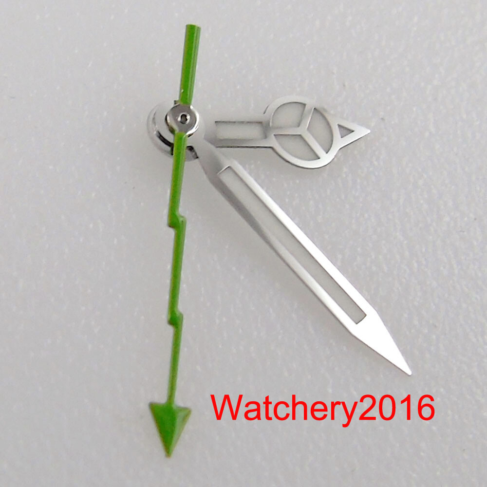 Red Orange blue Luminous Hand silver edge watch Hand fit NH35 NH36 7s26 ETA 2824
