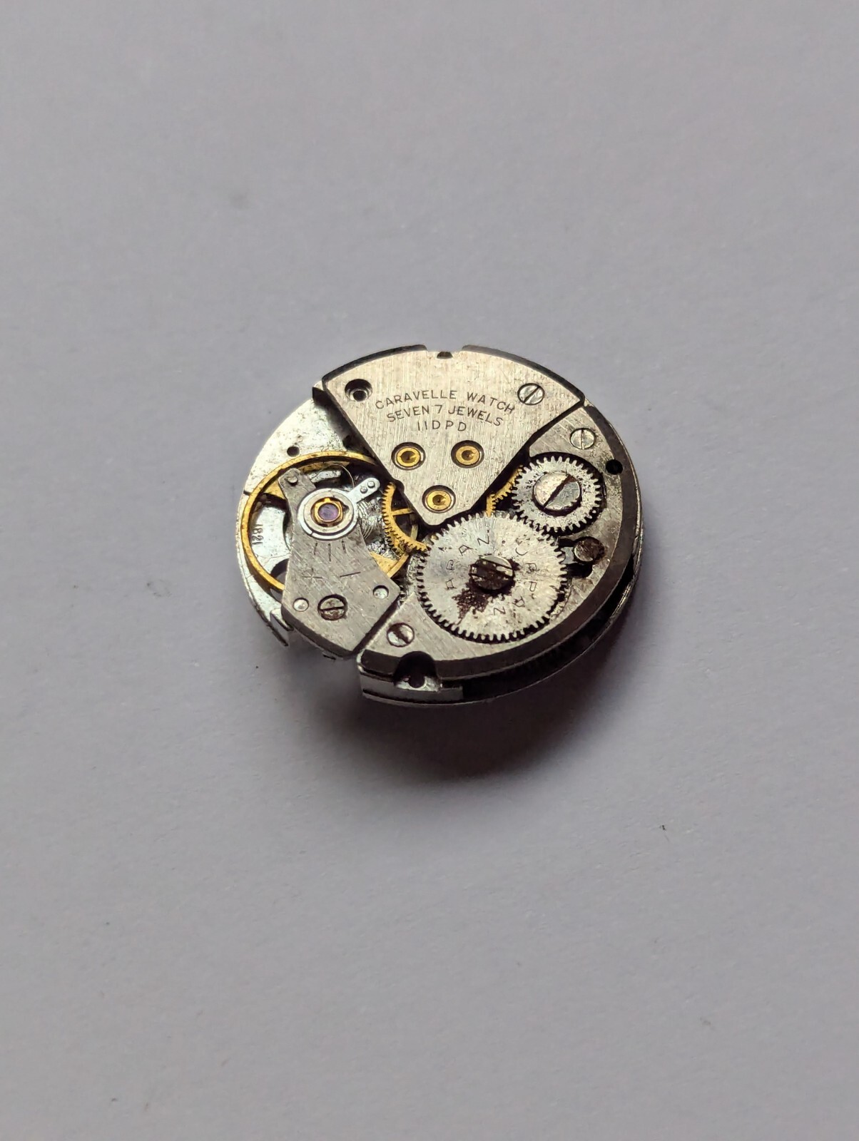 Vintage Caravelle 11DPD/1821 Mechanical Watch Movement (Untested)