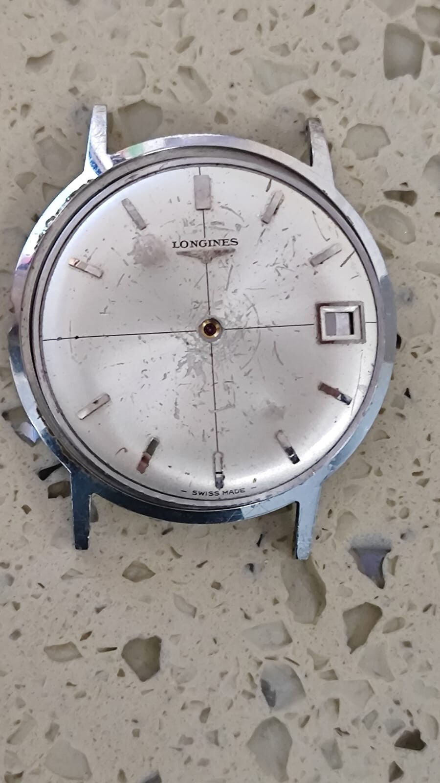 1966 Longines Dress Watch Ref. 7629 3 Stainless Steel Cal 721 Not work parts