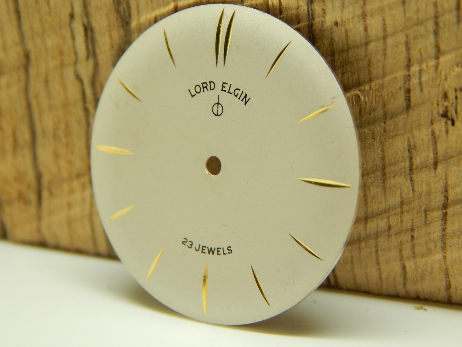 Beautiful Lord Elgin Pearl 23 Jewel Watch Dial 26.8mm Diameter NEW OLD STOCK