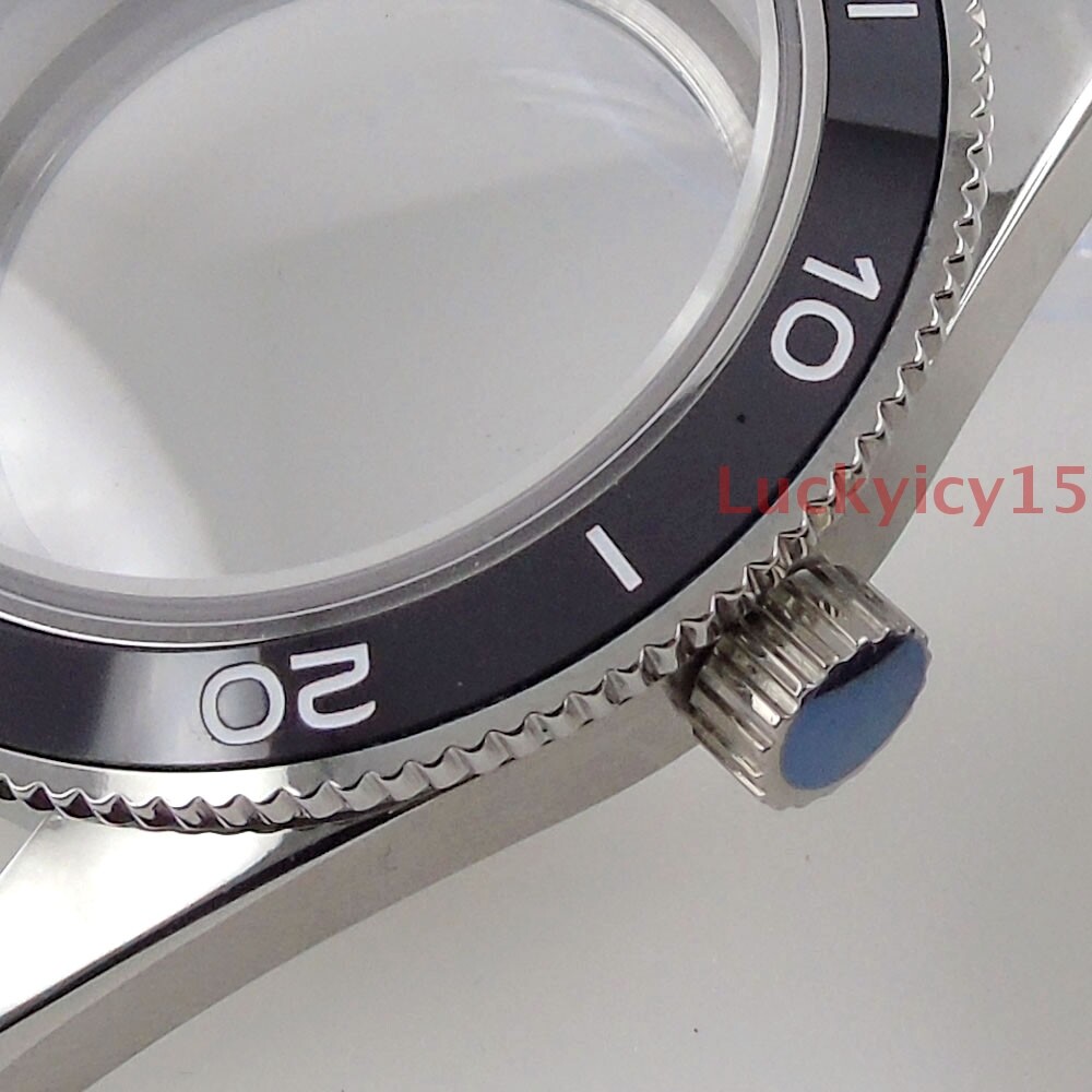 41mm Watch Case Dial Hands Fit for NH35A movement Sapphire Glass ceramic bezel