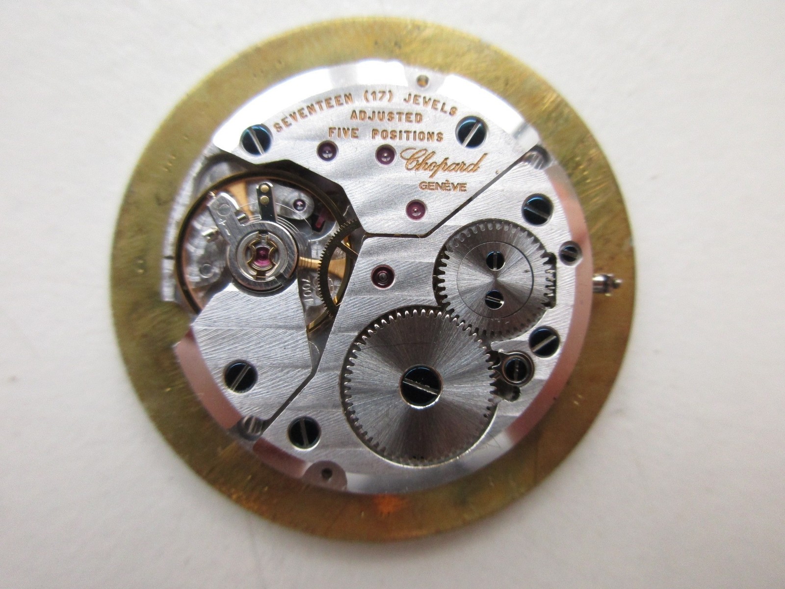 Peseux cal. 7001 – Chopard signed Swiss watch movement & dial – running