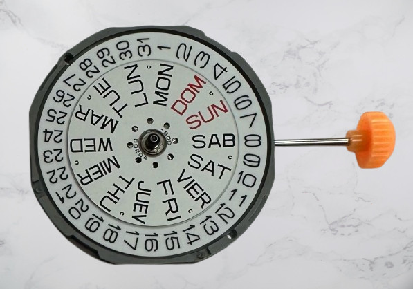 Miyota 1M02 Quartz Watch Movement – 3-Hand with Day & Date at 3:00