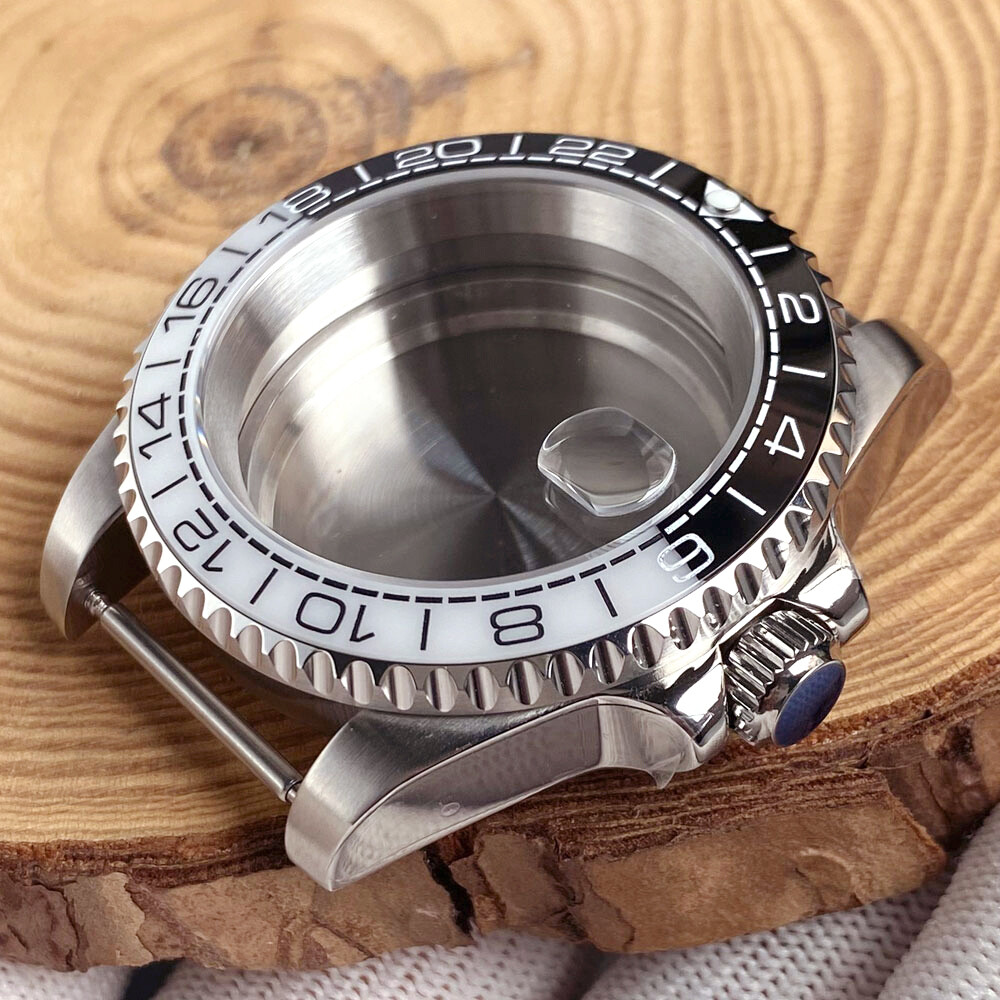 40mm Diver Style Watch Case Cyclops Magnifier Sapphire 20BAR Fit for NH35 PT5000