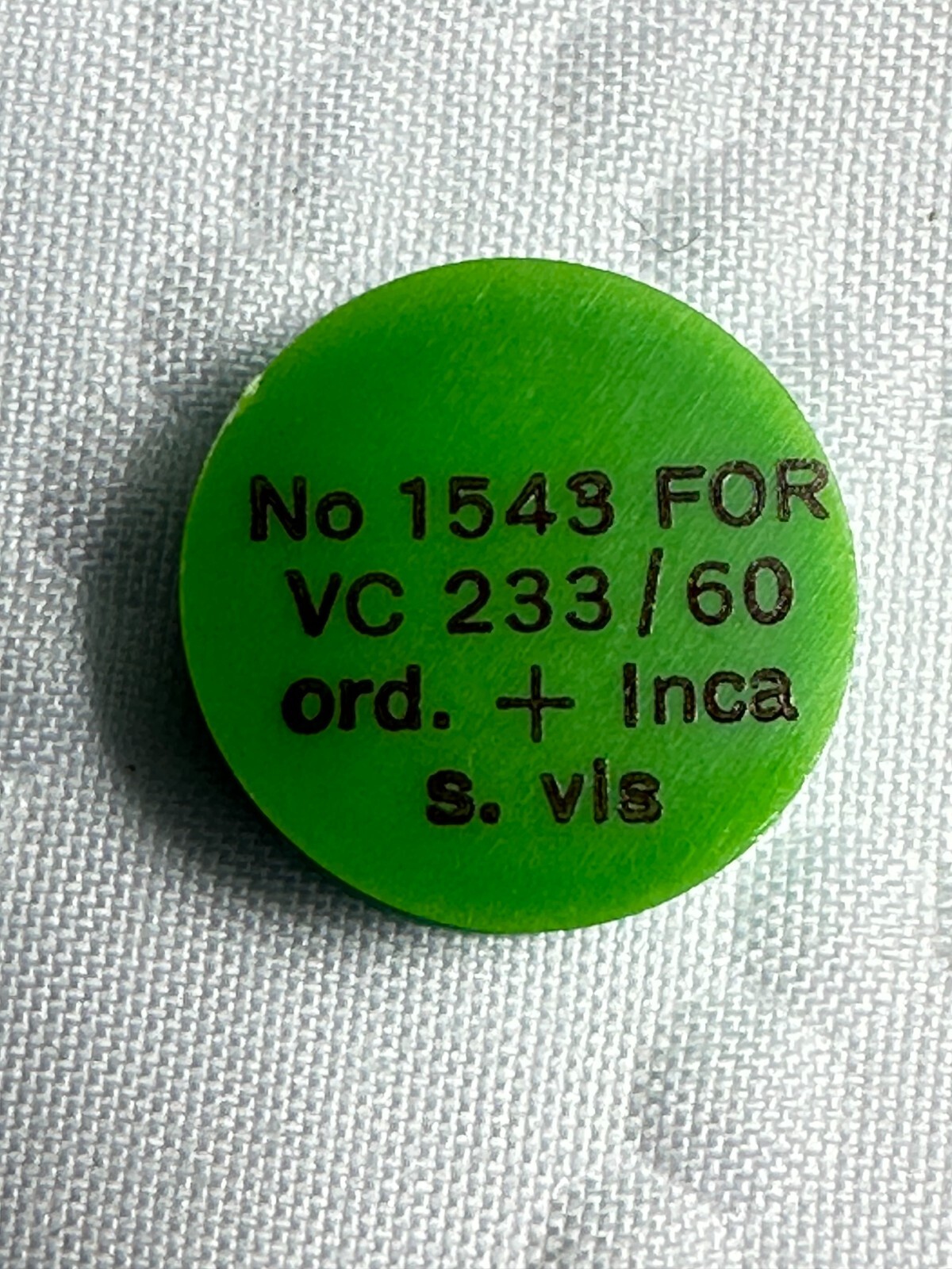 Vintage No 1543 For VC233/50 Hairspring Mainspring Unused New Old Stock