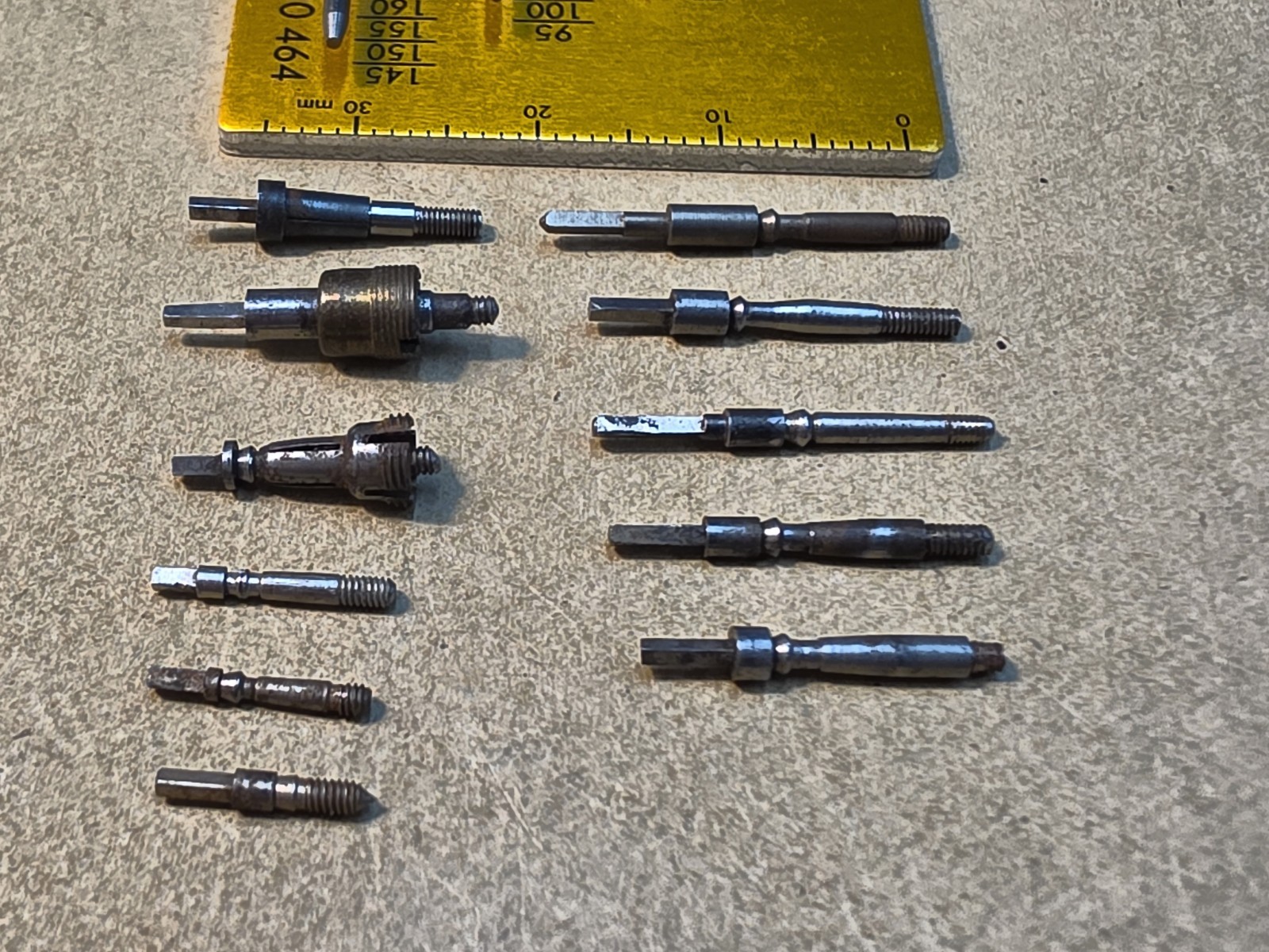 Lot Of 8 Mixed American Pocket Watch Stems And 3 Stems W/Sleeves-12s Squares