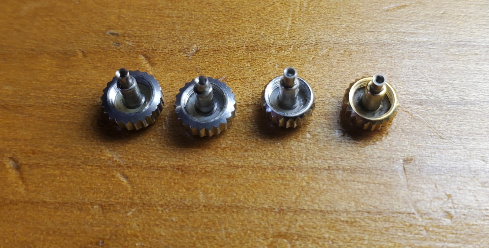 ROLEX Crown LOT Parts 604-0 603-0 531-8 531-8 (Two dots) Modern day Rolex watch
