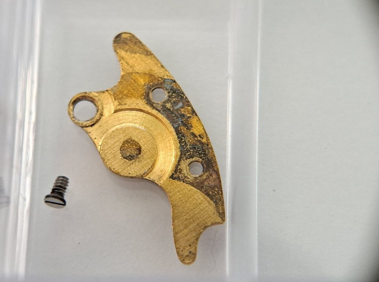 Valjoux cal 24 small bridge top plate and screw -Wakmann Breitling Military Clic