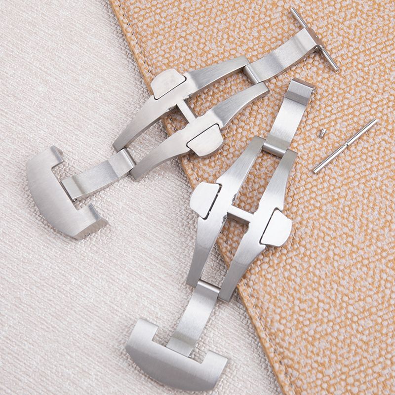 Fit for Panerai Watch Straps 22 mm SS Butterfly Buckle Folding Clasp
