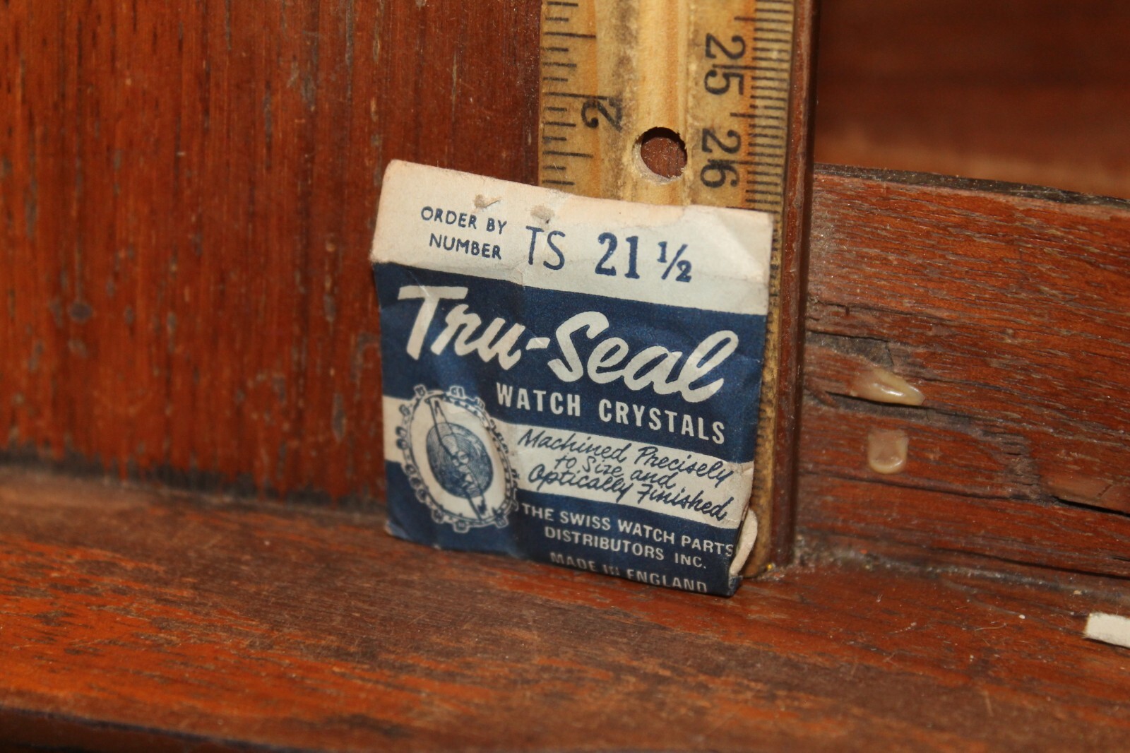 One NOS VINTAGE Tru-Seal Watch Crystal TS 21-1/2