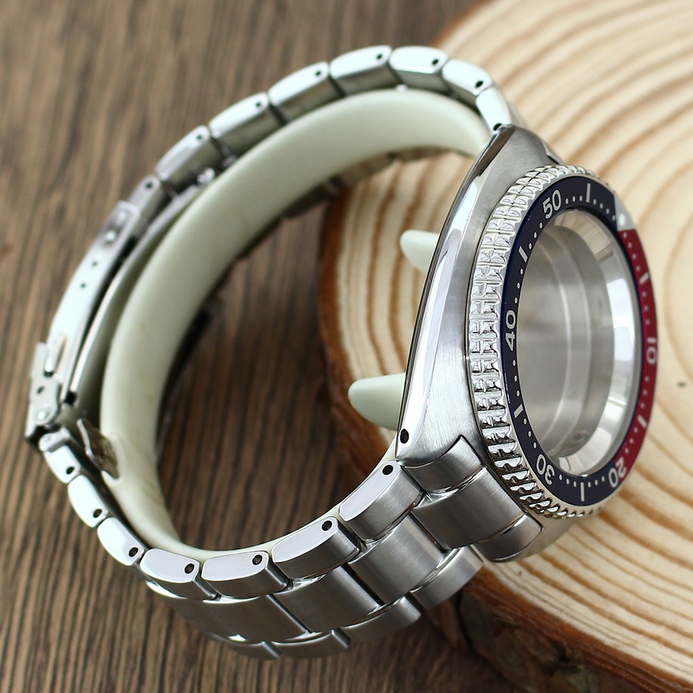 Modify Seiko Turtle Mod 45mm Watch Case Bracelet Sapphire Steel For NH34 35 NH36