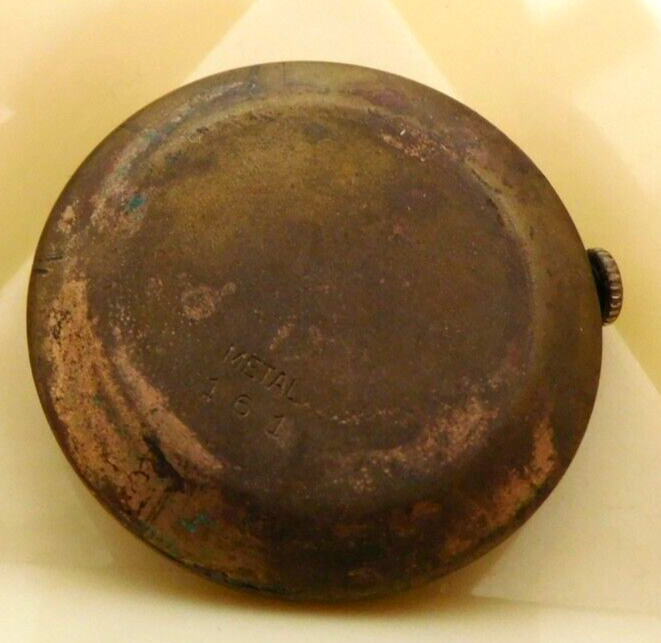 AS 1203 MOVEMENT AND CASE BACK FOR PARTS or REPAIR. USED