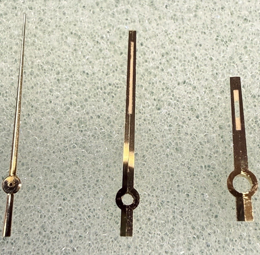 GENUINE ROLEX HANDS FOR ROLEX DATEJUST 1600 1601 1602 1603 FROM 1570 MOVEMENT