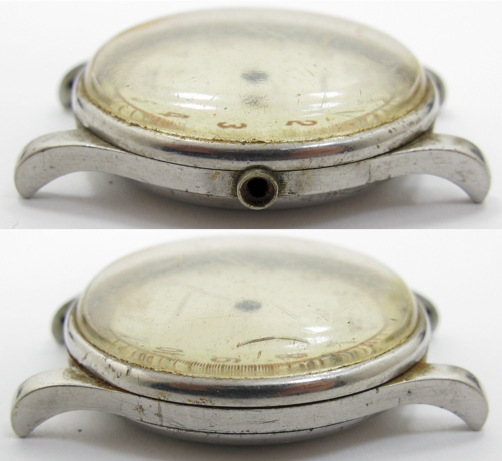 Longines Watch part complete VINTAGE case 5357 2 72 stainless steel 34.8 mm