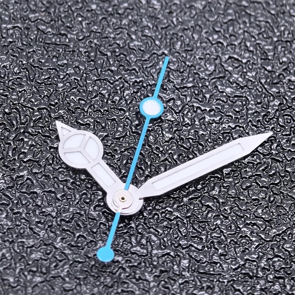 Ice Blue Luminous NH35 Watch Hands Deep Diving Modified Accessories For NH36